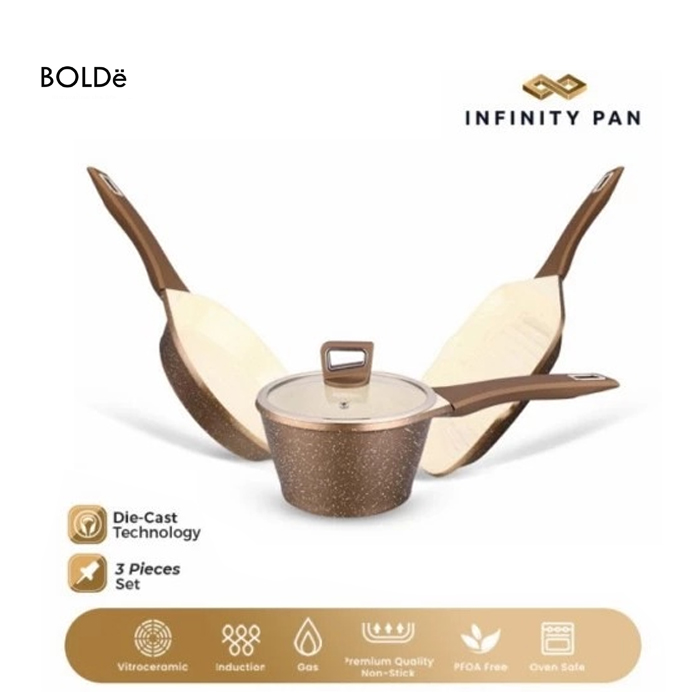 Bolde Pan Infinity PAN set 3+1 - Gold